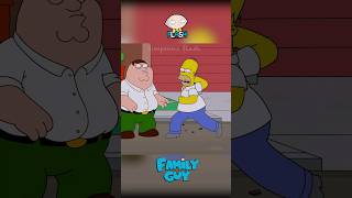 Homer vs Peter Who is the winner simpsons familyguy shorts [upl. by Slen]