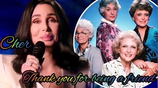 Cher  Thank you for being a friend lyrics [upl. by Aihsoek410]