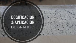 como aplicar ¡¡¡GRANITO LAVADO Dosificación ⚖ amp Aplicación👷‍♂️ [upl. by Aiuqat]