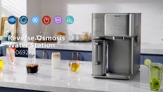 Philips Reverse Osmosis Purification Water Station Ice Cubes Alkaline  ADD6922DG [upl. by Dranyer]