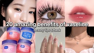 amazing benefits of Vaseline beauty tips and tricks 🎀 [upl. by Refiffej874]