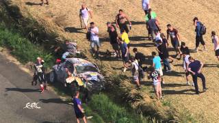 Impressive footage of a huge crash of Consani in ERC Rally at Zlin [upl. by Cho933]