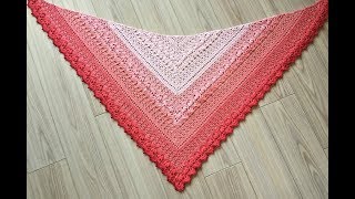 Cockles Of My Heart Shawl part 2 [upl. by Meehaf131]