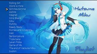 Hatsune Miku Playlist  Iconic Songs [upl. by Mettah677]