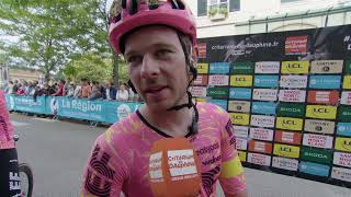 Owain Doull  Interview at the start  Stage 5  Critérium du Dauphiné 2024 [upl. by Aikemal]