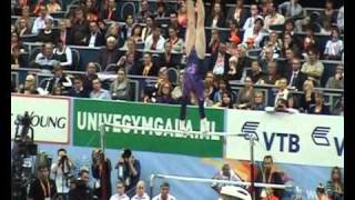 WC Gymnastics 2010 allround final Aliya Mustafina Russia bars [upl. by Arakaj]