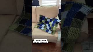 crochet scrap blanket [upl. by Champ534]