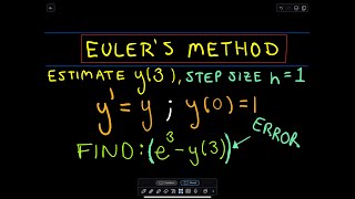 Eulers Method  Another Example 2 [upl. by Allen]