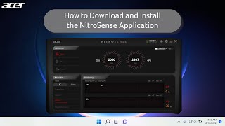 How to Install NitroSense [upl. by Vassaux]