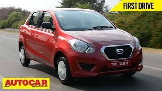 2014 Datsun Go  First Drive Video Review  Autocar India [upl. by Eniffit]