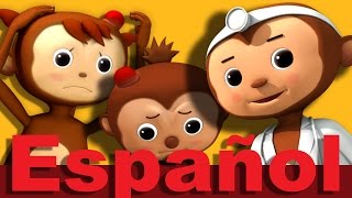 Cinco monitos  Parte 2  Canciones infantiles  LittleBabyBum [upl. by Ibocaj]