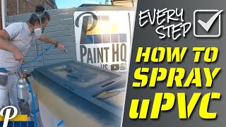 uPVC Door Spraying  How to Spray PVC [upl. by Mcgaw219]