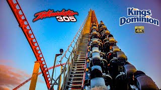 July 2023 Intimidator 305 Roller Coaster On Ride Back Seat 4K POV Kings Dominion [upl. by Ainevul]