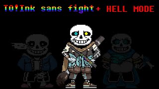 Undertale  TOInk sans full fight  hell mode [upl. by Nonarb140]