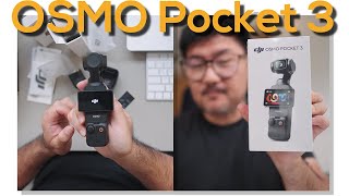 DJI Osmo Pocket 3 Unboxing amp Initial Review  All Ill Say is quotDamnquot [upl. by Olympie]