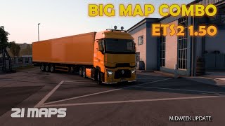 Big 21 Maps Combo for ETS2 150  with Beyond Roex Eurafrica Great Steppe Transibir  Tutorial [upl. by Socram440]