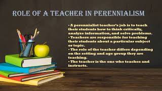 PERENNIALISM PHILOSOPHY OF EDUCATION [upl. by Alih393]