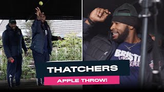 Bristol Flyers take on the Thatchers Cider Apple Throw 🍎 [upl. by Esenaj52]