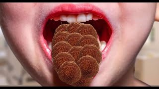 animation for tongue treatment “Removing larvae cleaning” the infected tongue asmr [upl. by Akcimat]