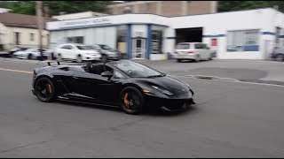 Lamborghini Gallardo Spyder Performante  Startup FULL THROTTLE Acceleration Downshift [upl. by Hamrah969]