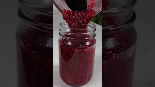 Raspberry Chia Seed Jam Homemade Jam in 10 minutes [upl. by Ellekcim653]