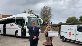 Consejero Transportes presenta en Alcobendas Campaña Inspección Buses Transporte Escolar [upl. by Stoughton]