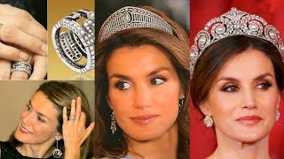 Queen letizia Most Expensive Jewllery and Tiars queenletizia [upl. by Saideman402]