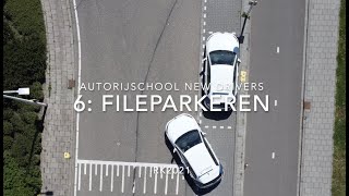 6 File Parkeren achteruit bijzondere verrichting autorijles met drone beelden [upl. by Lockwood]