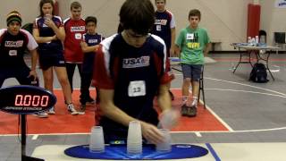 Individual Cycle Sport Stacking World Record 4813 William Orrell [upl. by Riem]