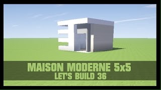 TUTO  COMMENT CONSTRUIRE UNE MAISON MODERNE 5X5 DANS MINECRAFT [upl. by Drazze]