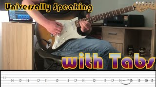 Red Hot Chili Peppers  Universally Speaking Guitar Solo with Tabs [upl. by Nilson701]