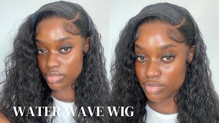 Beginner Friendly 20” Water Wave Frontal Wig Install ft LUVME Hair [upl. by Odlavso]