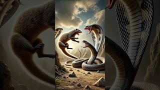 Can Mongoose Survive Two King Cobras shorts cobra mongoose [upl. by Urban]