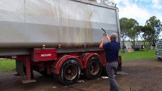 Touchlessly Cleaning a Trailer using Nerta [upl. by Llehcnom]