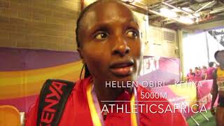 Hellen Obiri Kenya wins 5000m Women Final  IAAF World Championships London 2017 [upl. by Cooley]