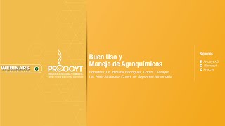 Webinar Buen Uso y Manejo de Agroquímicos [upl. by Anyr]