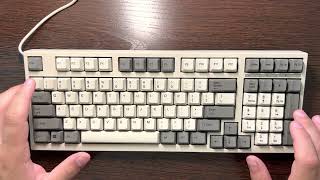 Leopold FC980C Topre 30g AECX31 typing video № 2 [upl. by Ahsiatal]