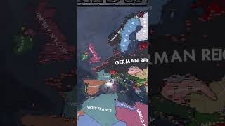 How Germany ALMOST Conquered Europe in WW2  HOI4 TIMELAPSE shorts hoi4 [upl. by Fianna]