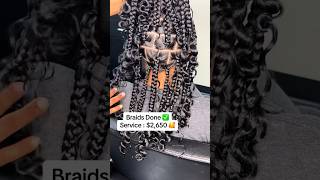 Freshly Done COI LERAY😍 viral braids hair hairstyles [upl. by Ardnuassac]