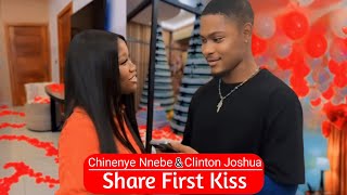 Clinton Joshua amp Chinenye Nnebe Share First Kiss [upl. by Eitra]