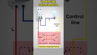 Two ways switch connection viralvideo solarpannel electrical electrician [upl. by Keraj]