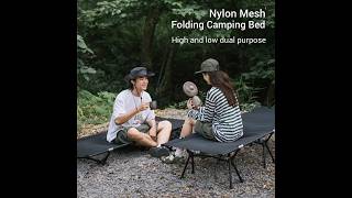 FOLDING CAMPING BED NATUREHIKE NH22JU028 VELBED MILITER ALAS TIDUR OUTDOOR CAMPING HIKING GLAMPING [upl. by Briano]