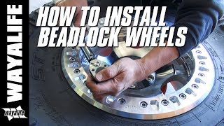 HOW TO INSTALL Beadlock Wheels  KMC XD231 RG amp Cooper STT Pro Tires [upl. by Nimrak]