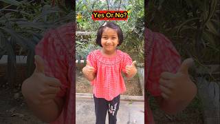 Yes👍Or No❌️🤣 shorts funnyvideo comedy trishikarimpa [upl. by Eimam]