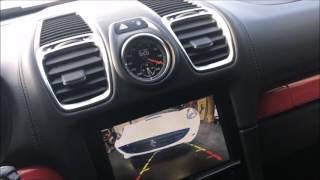 Porsche Boxster 981 Cayman 981 Carrera 991 Backup Camera Kit DEMO [upl. by Niarb]