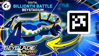 BILLIONTH BATTLE BEYSTADIUM  QR CODES TODOS BEYSTADIUMS BEYBLADE BURST RISE APP [upl. by Eniloj273]