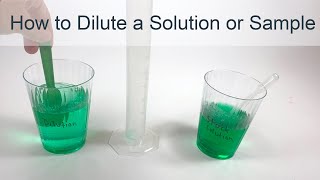 How to Dilute a Solution [upl. by Kcirttap]