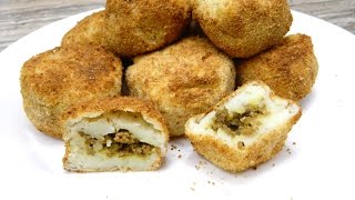 How to make Rellenos de Papa or Stuffed Potato Balls in an Air Fryer [upl. by Enair]