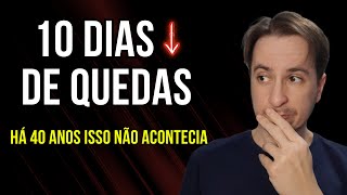 IBOVESPA E A MAIOR SEQUENCIA DE QUEDA DE 40 ANOS MINHA OPINIÃO [upl. by Ennairb]