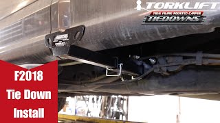 How to Install F2018  Ford F150 Front Tie Downs by Torklift [upl. by Mcmurry]